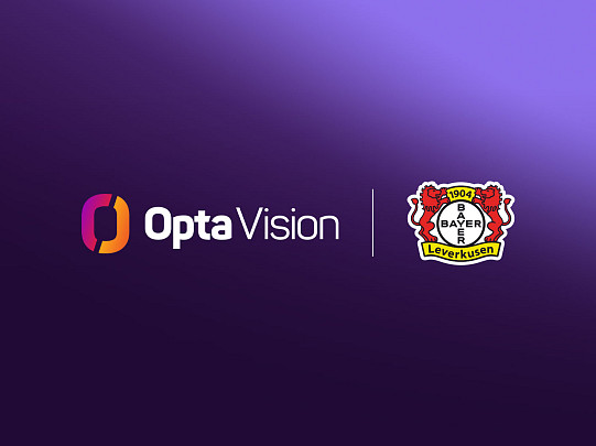 Opta Vision and Bayer 04 Leverkusen partnership graphic